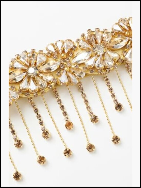1920s Flapper Headpiece Beaded Chain Headband Great Gatsby Party Hair Accessory